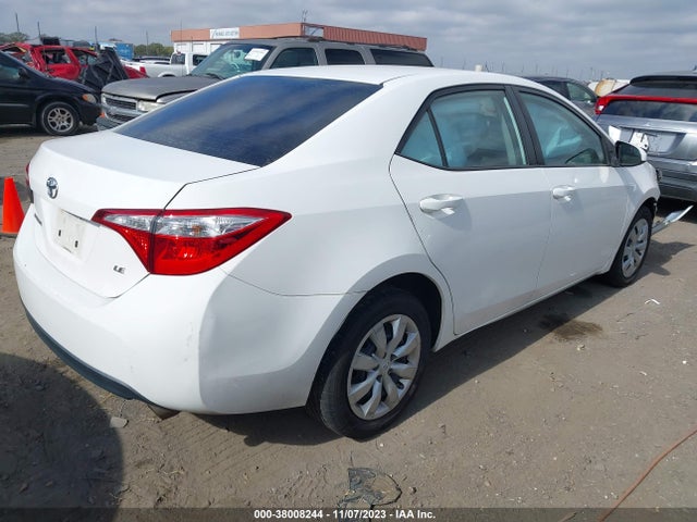 2016 TOYOTA COROLLA LE VIN: 2T1BURHE3GC530531