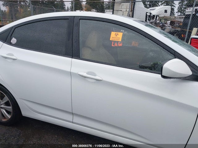 2012 HYUNDAI ACCENT GLS VIN: KMHCU4AE6CU184291