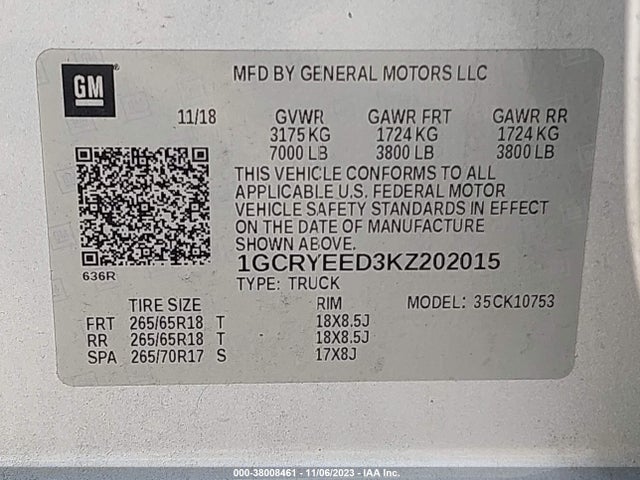 Chevrolet Silverado 1500 Rst 2019 1GCRYEED3KZ202015 Image 9
