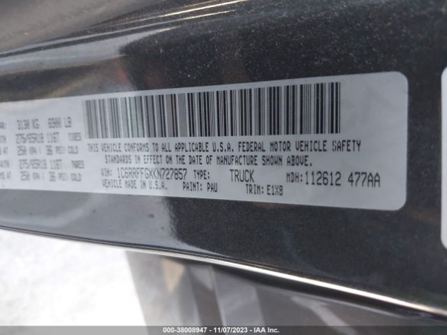 2019 RAM 1500 1C6RRFFGXKN727857 Photo 8