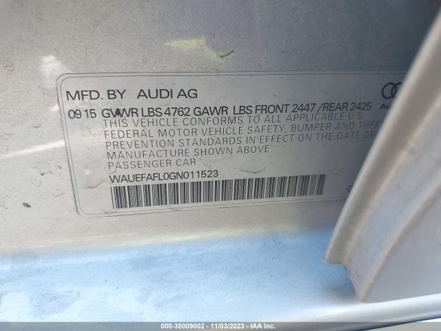 Audi A4 2.0t Premium 2016 WAUEFAFL0GN011523 Image 9