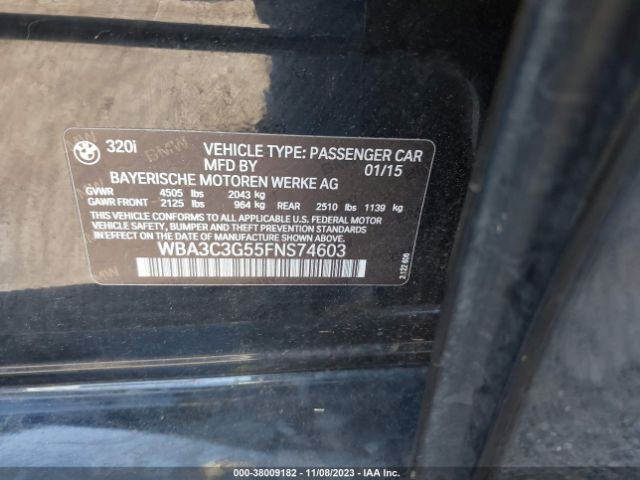 WBA3C3G55FNS74603 BMW 320i Xdrive