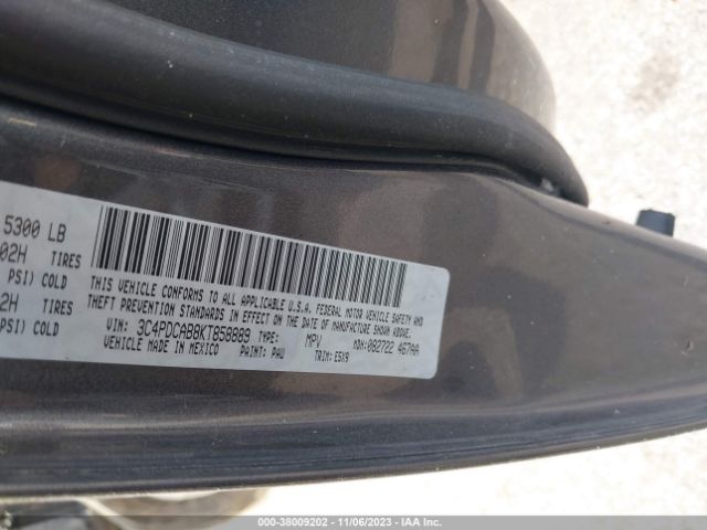 3C4PDCAB8KT858889 Dodge Journey Se Value Pkg