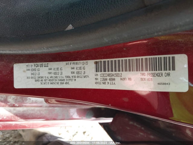Chrysler 200 Limited 2016 1C3CCCAB5GN156512 Image 9