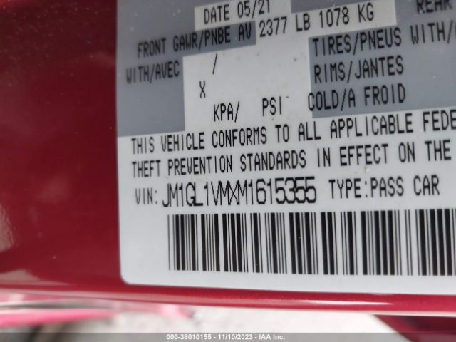 2021 MAZDA MAZDA6 JM1GL1VMXM1615355 Photo 8