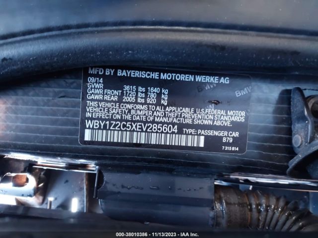 WBY1Z2C5XEV285604 BMW I3