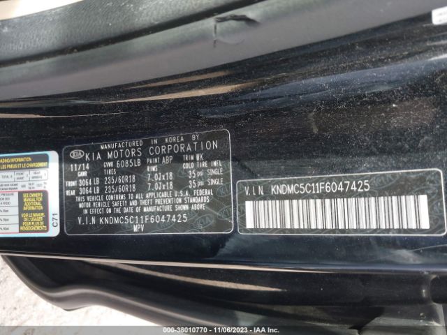 KNDMC5C11F6047425 KIA SEDONA EX