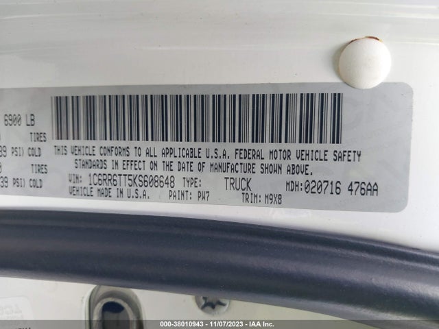 1C6RR6TT5KS608648 RAM 1500