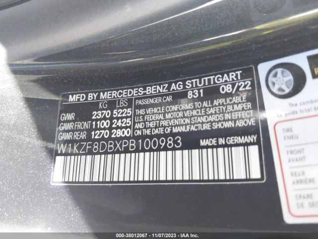 W1KZF8DBXPB100983 Mercedes-Benz E 350