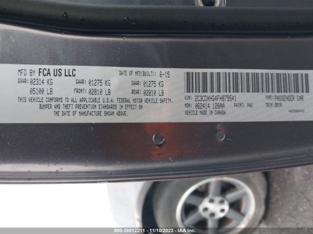 2C3CDXHG4FH879541 Dodge Charger Sxt
