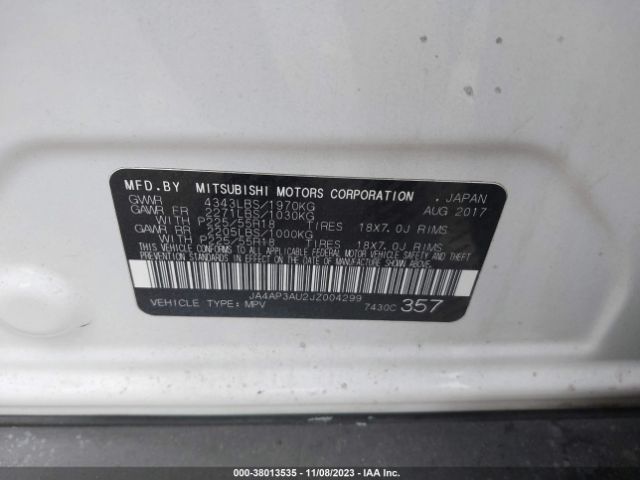 2018 MITSUBISHI OUTLANDER SPORT JA4AP3AU2JZ004299 Photo 8