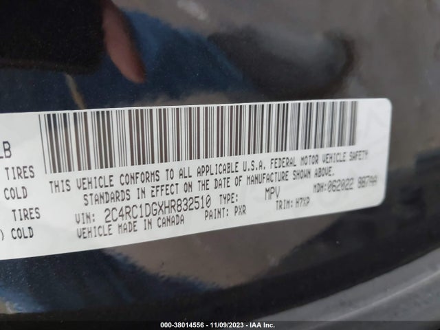 2C4RC1DGXHR832510 Chrysler Pacifica Touring