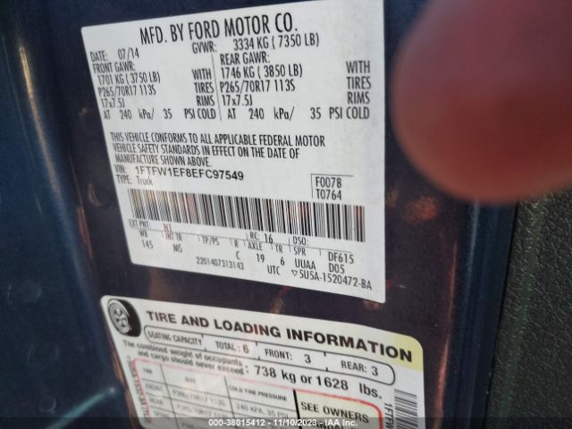 1FTFW1EF8EFC97549 Ford F-150 Xlt