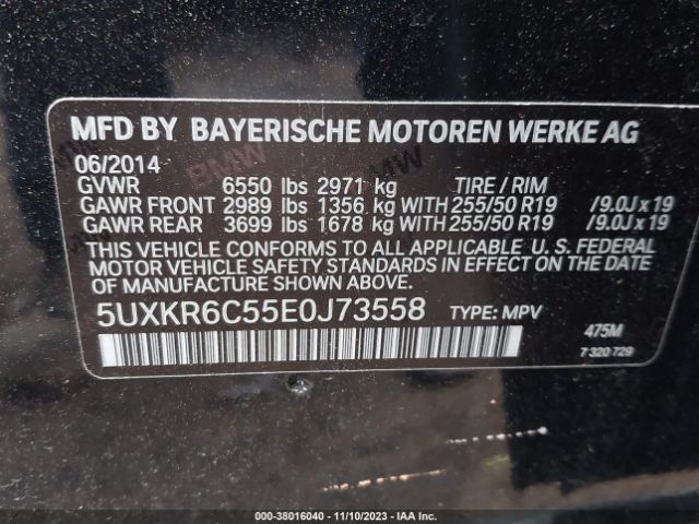 5UXKR6C55E0J73558 BMW X5 Xdrive50i