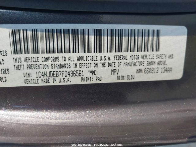 1C4NJDEB7FD436561 Jeep Compass Latitude