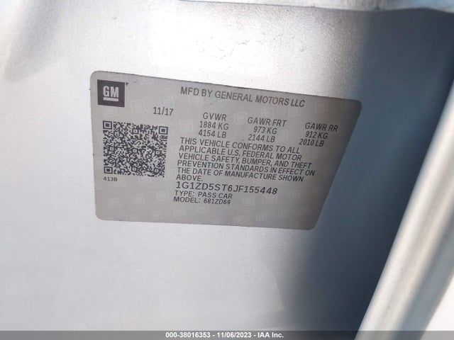 Chevrolet MALIBU LT 2018 1G1ZD5ST6JF155448 Image 9