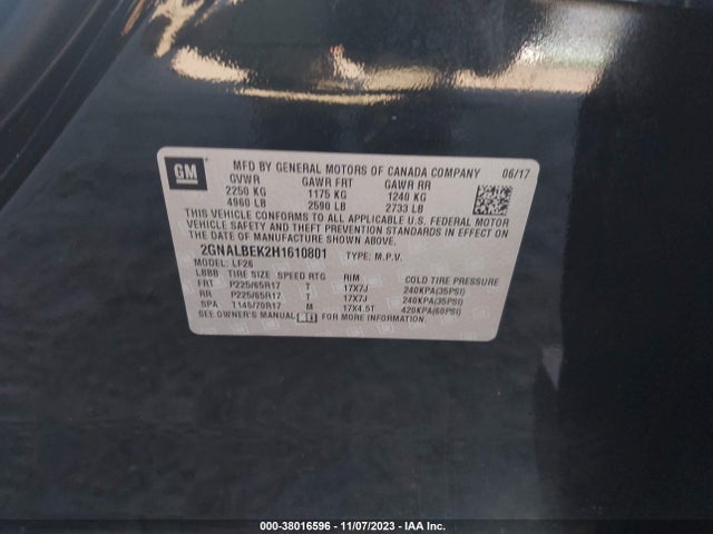 Chevrolet EQUINOX LS 2017 2GNALBEK2H1610801 Image 9
