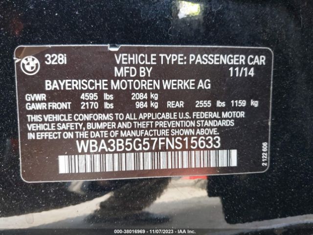 WBA3B5G57FNS15633 BMW 328i Xdrive