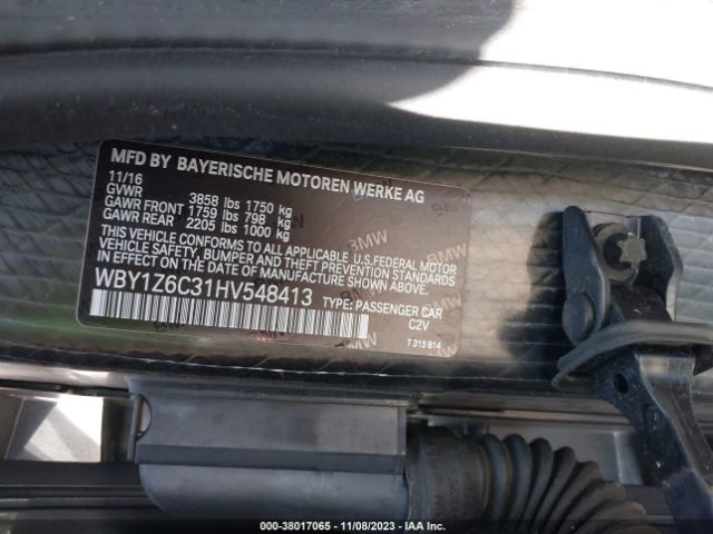 WBY1Z6C31HV548413 BMW I3