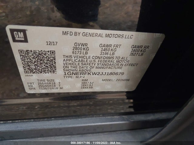 Chevrolet Traverse Ls 2018 1GNERFKW2JJ180679 Image 9