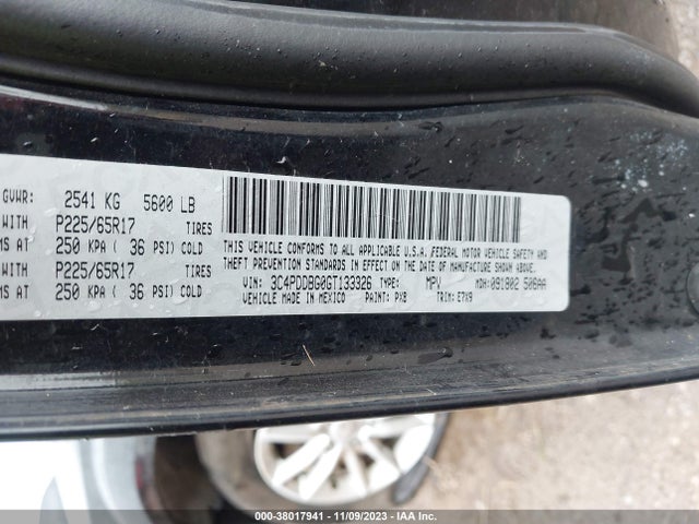 Dodge Journey Sxt 2016 3C4PDDBG0GT133326 Image 9
