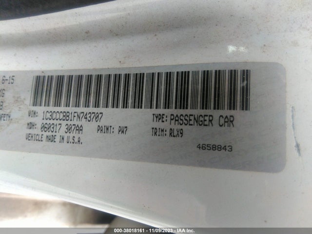 Chrysler 200 S 2015 1C3CCCBB1FN743707 Image 9