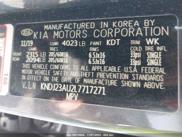 KNDJ23AU2L7717271 KIA SOUL LX