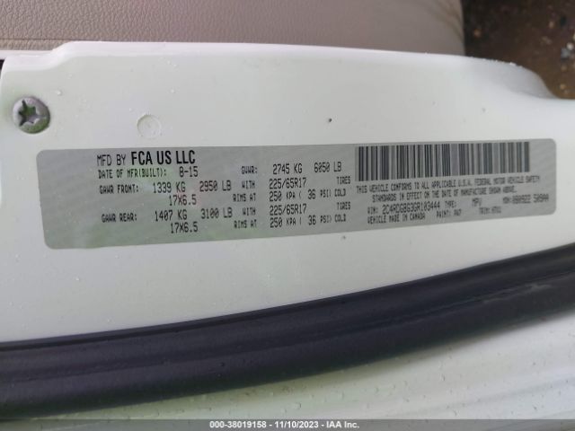 Dodge Grand Caravan American Value Pkg 2016 2C4RDGBG3GR103444 Image 9
