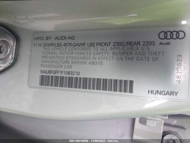 2015 AUDI S3/A3 WAUBFGFF1F1083210 Photo 8