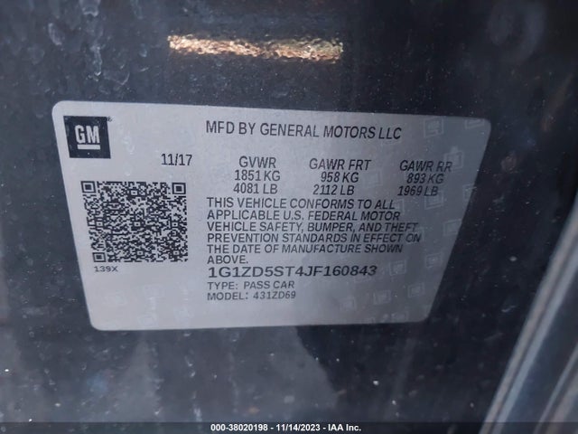 Chevrolet MALIBU LT 2018 1G1ZD5ST4JF160843 Image 9