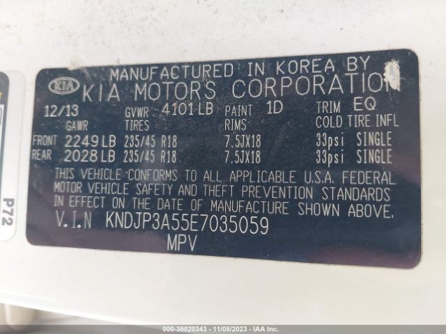 KNDJP3A55E7035059 KIA SOUL +