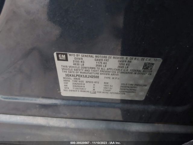 3GKALPEX3JL242588 GMC Terrain Slt