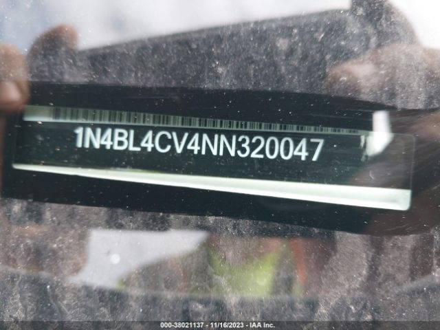 1N4BL4CV4NN320047 Nissan Altima Sr Fwd