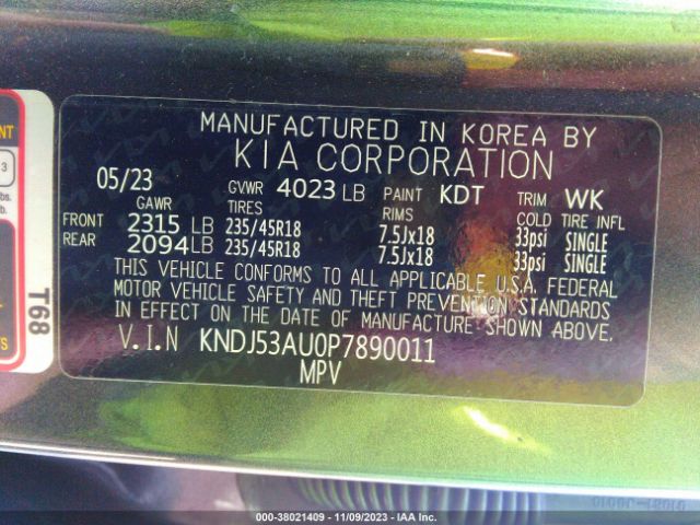 KNDJ53AU0P7890011 KIA Soul Gt-line