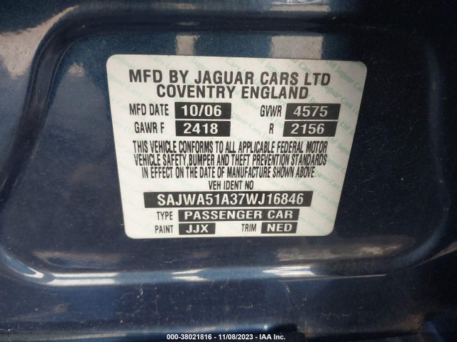 2007 JAGUAR X-TYPE SAJWA51A37WJ16846 Photo 8