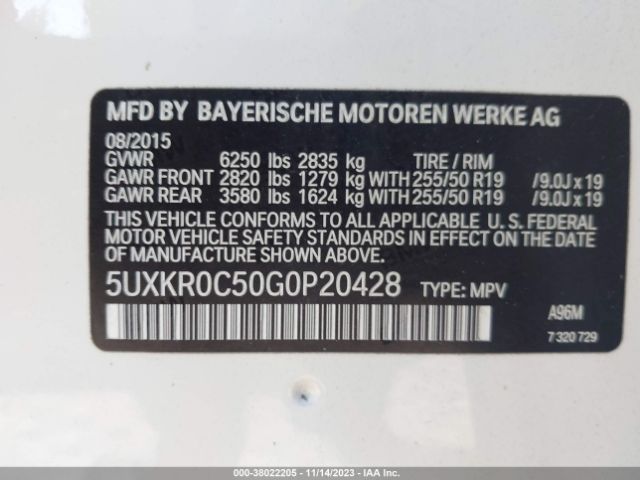 5UXKR0C50G0P20428 BMW X5 Xdrive35i