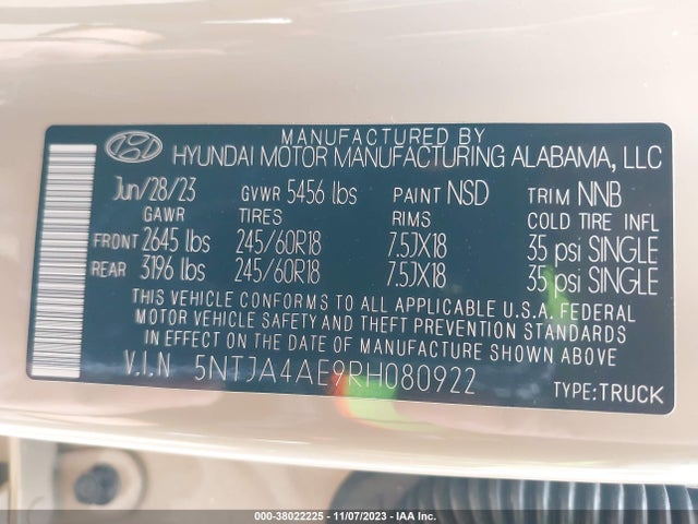 Hyundai Santa Cruz Se 2024 5NTJA4AE9RH080922 Image 9
