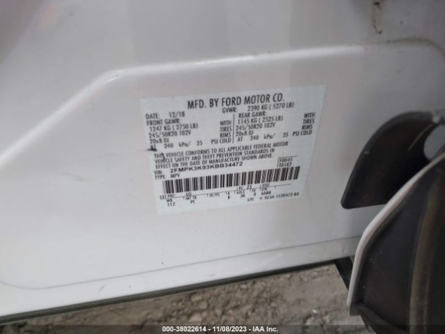 2019 FORD EDGE 2FMPK3K93KBB34472 Photo 8