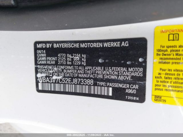 WBA3V7C52EJ873388 BMW 428i