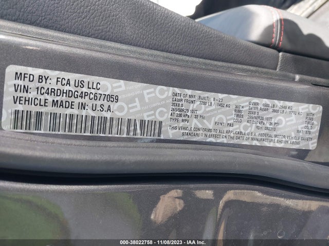 Dodge Durango Gt Plus Rwd 2023 1C4RDHDG4PC677059 Image 9