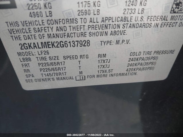 2GKALMEK2G6137928 GMC Terrain Sle-1