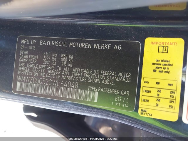 2012 MINI COOPER S COUNTRYMAN WMWZC5C52CWL64048 Photo 8