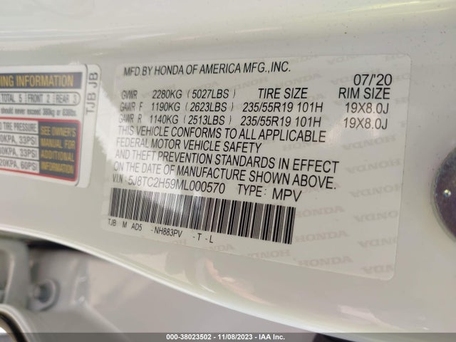 Acura Rdx Technology Package 2021 5J8TC2H59ML000570 Image 9