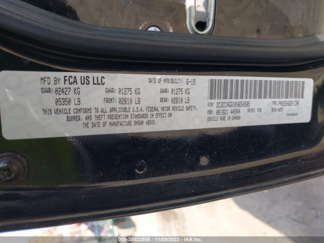 2019 CHRYSLER 300 2C3CCAGG1KH654585 Photo 8