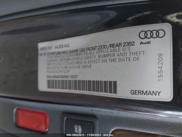 WAUGNAF48HN016507 Audi A4 2.0t Premium