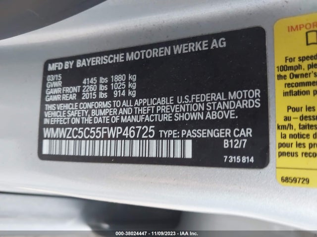 2015 MINI COUNTRYMAN WMWZC5C55FWP46725 Photo 8