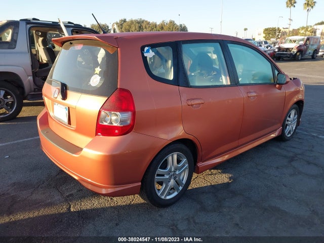 2008 HONDA FIT SPORT VIN: JHMGD38698S035289