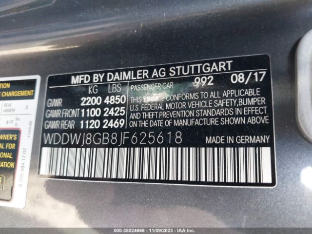 WDDWJ8GB8JF625618 Mercedes-Benz Amg C 63
