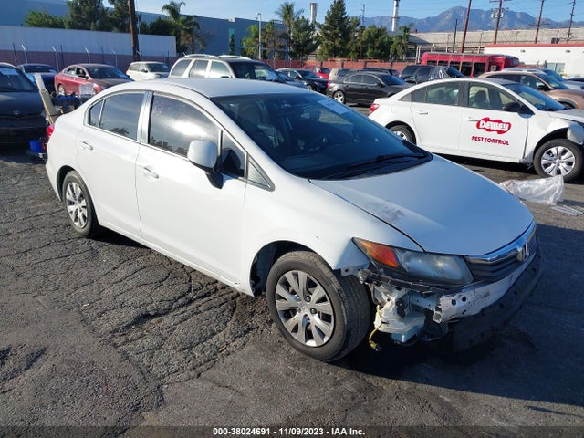 2012 HONDA CIVIC LX VIN: 19XFB2F52CE344511