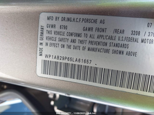 2005 PORSCHE CAYENNE WP1AB29P65LA61657 Photo 8